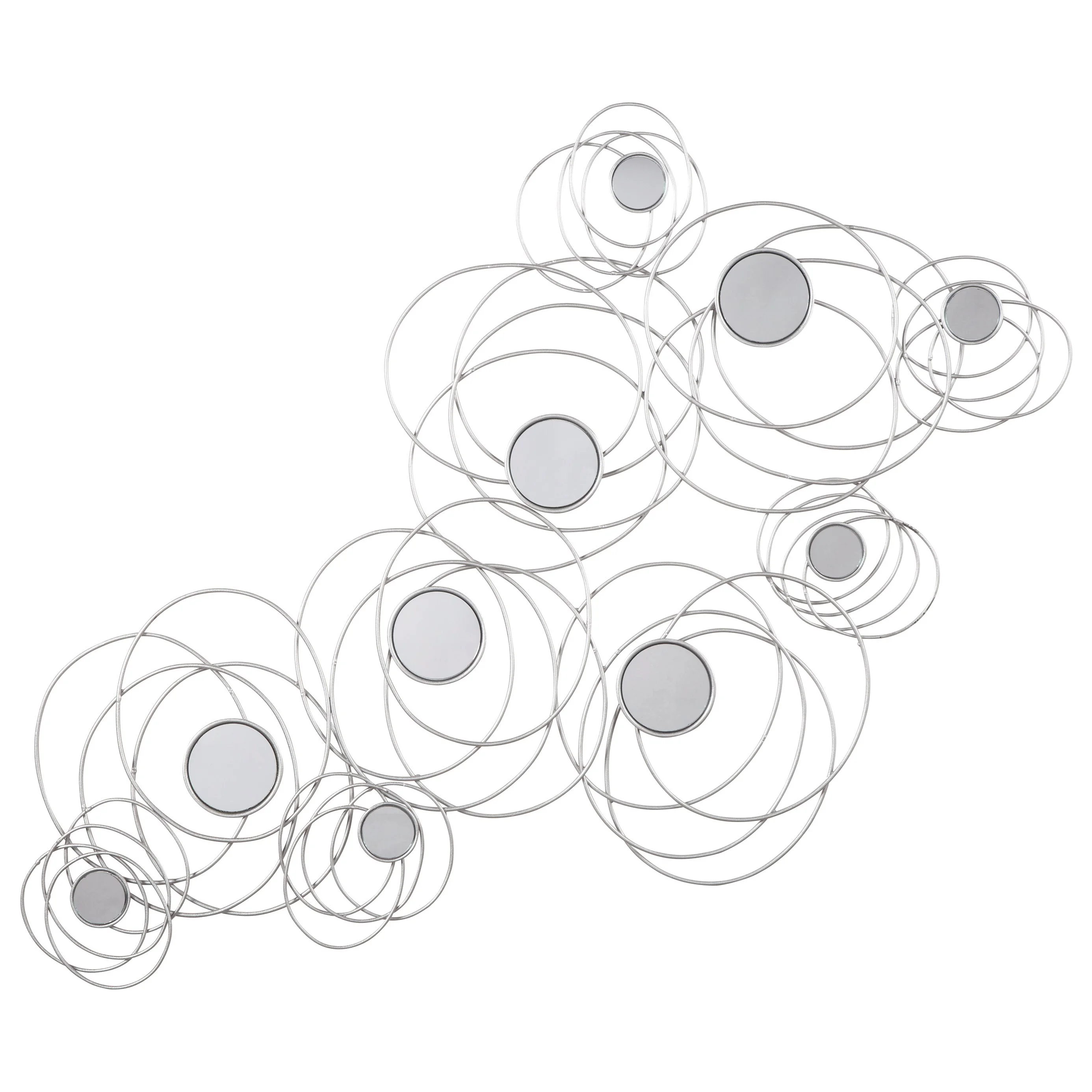 Benchcraft Wall Art 190362 Desi Silver Finish Accent Mirror Virginia